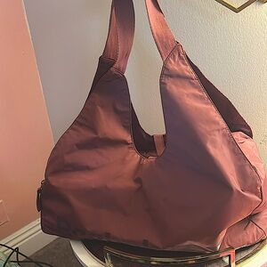 Rose color Reebok gym bag
